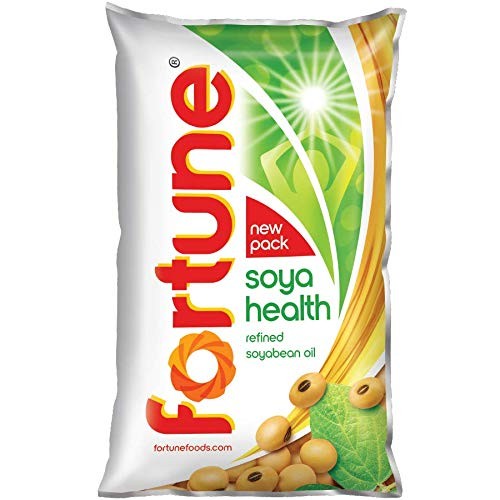 FORTUNE Soya health refined Soyabean Oil Pouch (870g)
