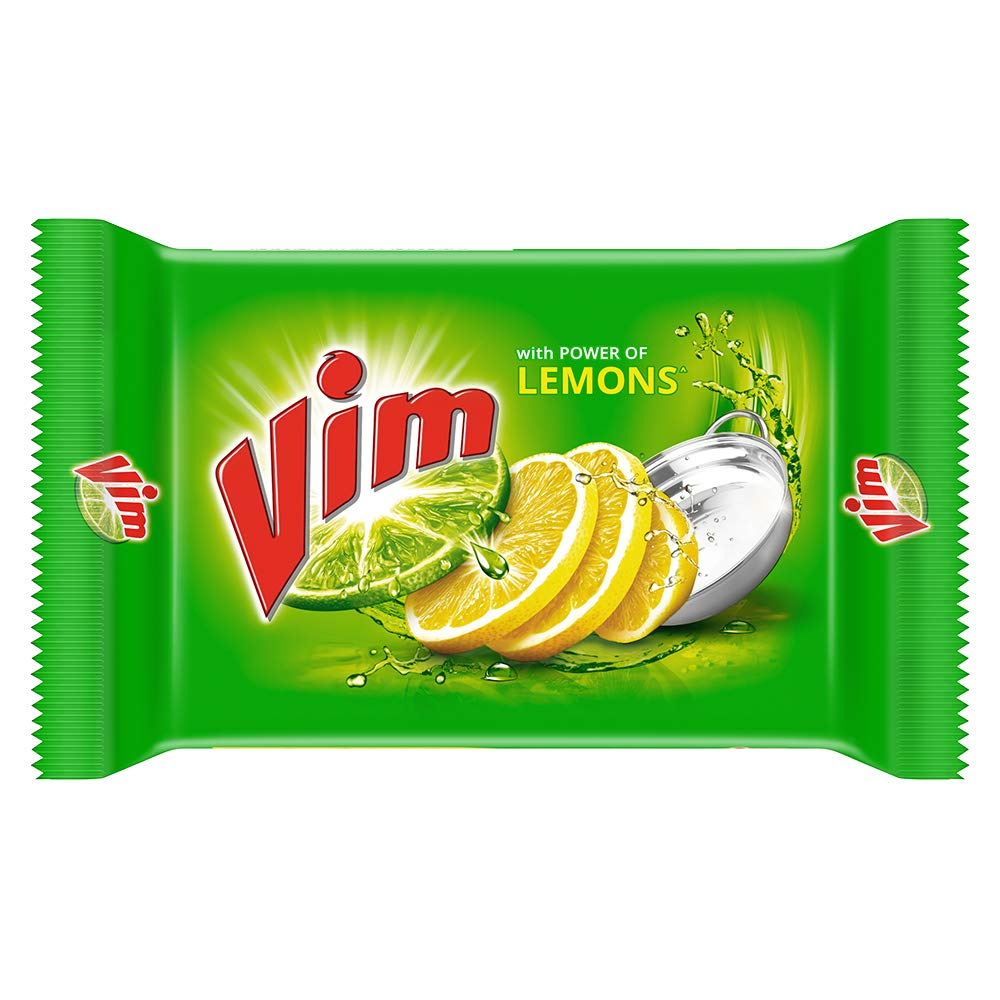Vim Fresh Lemon Dishwash Bar 130g (Combo Pack of 3)