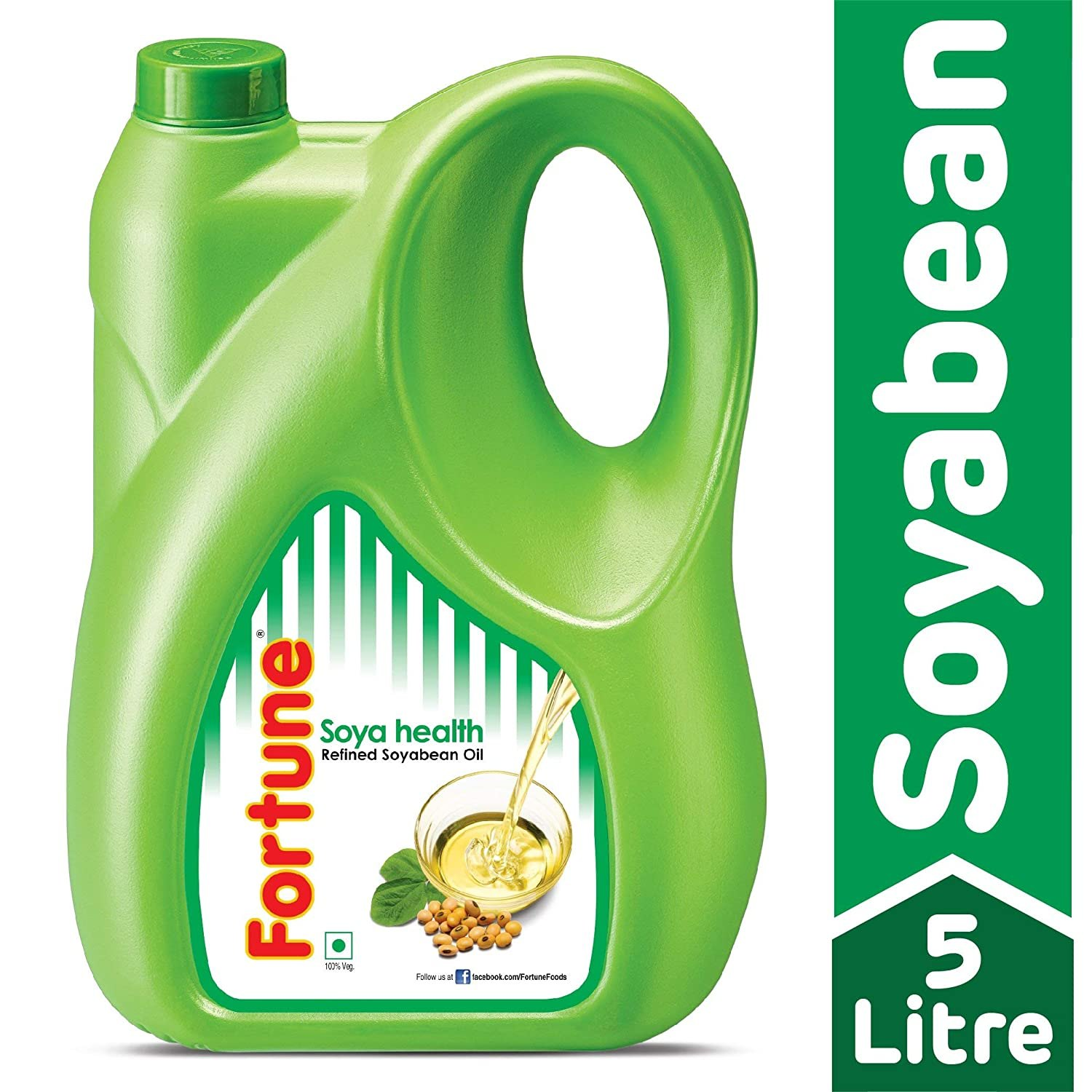 Fortune Soya Health, Refined Soyabean oil, 4.35 Kg