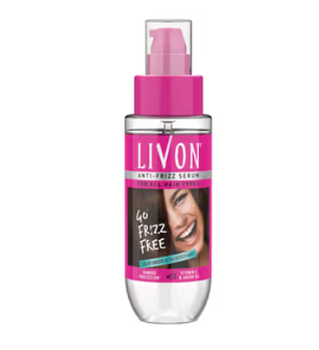 Livon Hair Serum for Women & Men All Hair Types Smooth, Frizz free & Glossy Hair 50ml