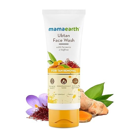 Mamaearth Ubtan Natural Glow Face Wash 100 ml.